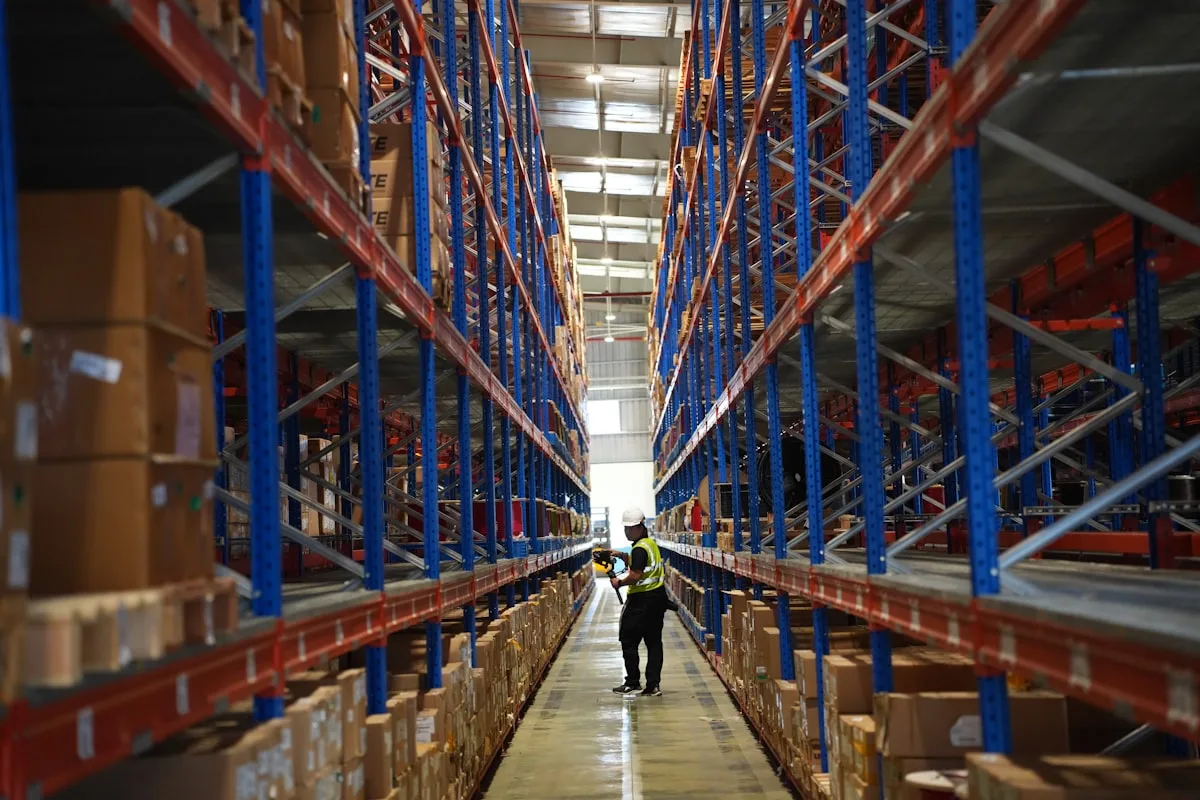 Warehouse operations aisle